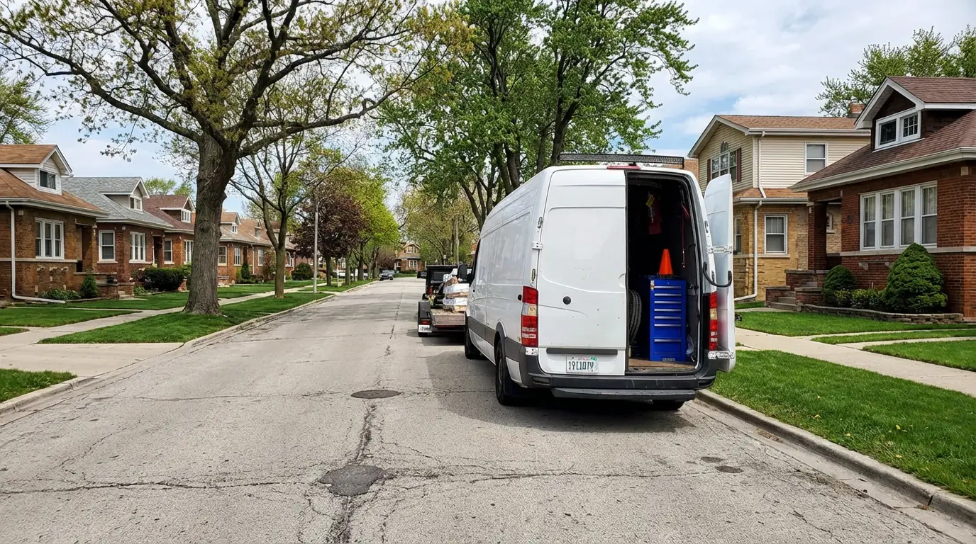 Queens Mobile Tires Service Van